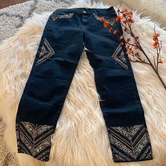 Tesoro mod1 Denim - TESORO mod 1...beaded jeans